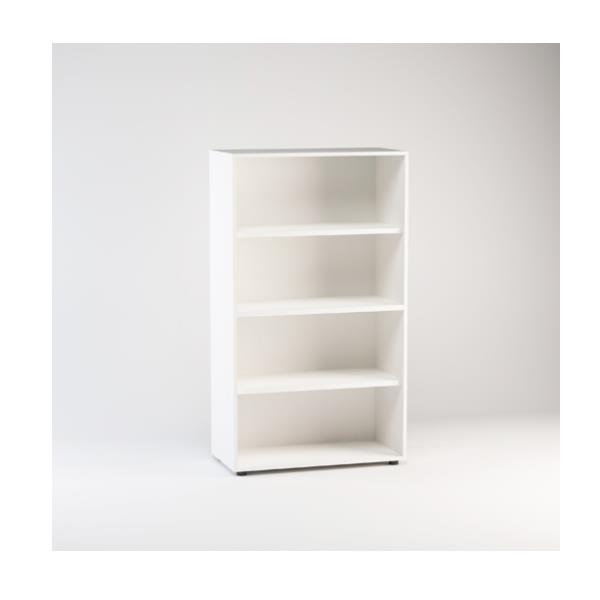 MEDIUM OPEN BOOKCASE DIM.CM.90X44.5X158.3h WHITE