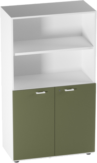 LIBRERIA MEDIA A GIORNO SUP. ANTE LEGNO C/SERR. INF. DIM.CM.90X46,3X158,3H COLORATO