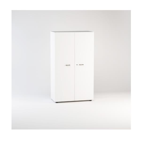 LIBRERIA MEDIA ANTE LEGNO C/SERR. DIM.CM.90X46,3X158,3H BIANCO