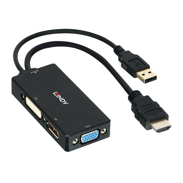 CONVERTER HDMI A DP DVI VGA