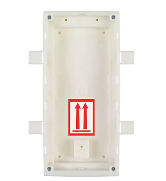 Recessed box for 2 modules