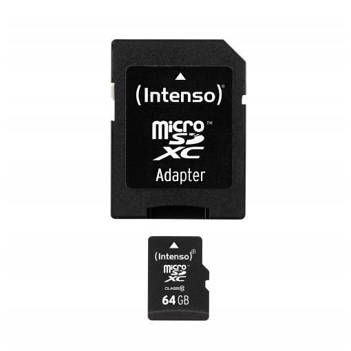 MICRO SD CON ADATTATORE 64GB C10