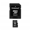 MICRO SD CON ADATTATORE 64GB C10