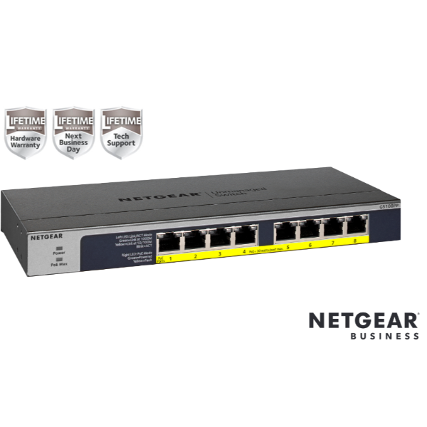 8PT POE/POE+ GIGABIT UNMANAGED SWCH