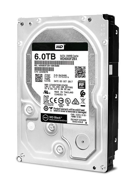 WD BLACK HDD 6TB 3.5 128MB (DK)