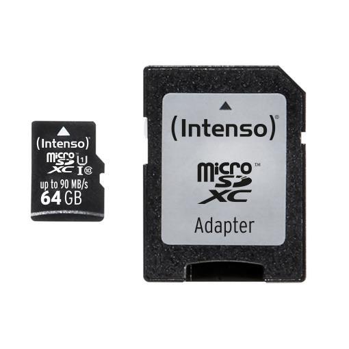 MICRO SD CON ADATTATORE 64GB UHS