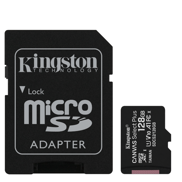 128GB MICSD CANVASELECTPLUS+ADP