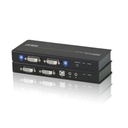 USB DUAL VIEW DVI KVM EXTENDER WITH