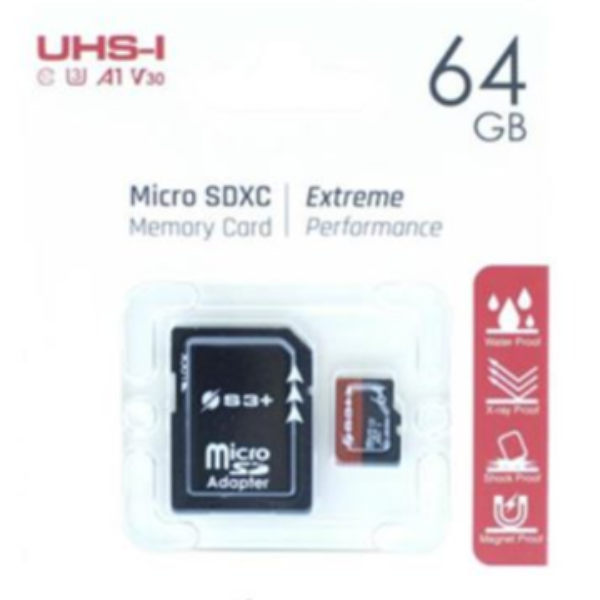 64GB S3+ MICROSDHC UHS-I U3