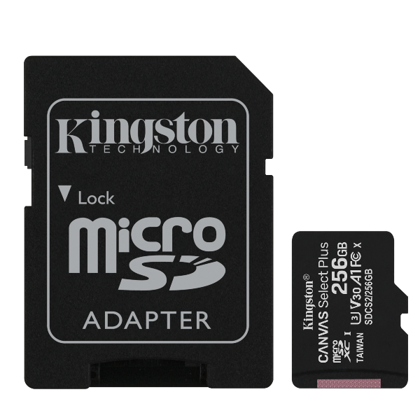 256GB MICSD CANVASSELECTPLUS+ADP