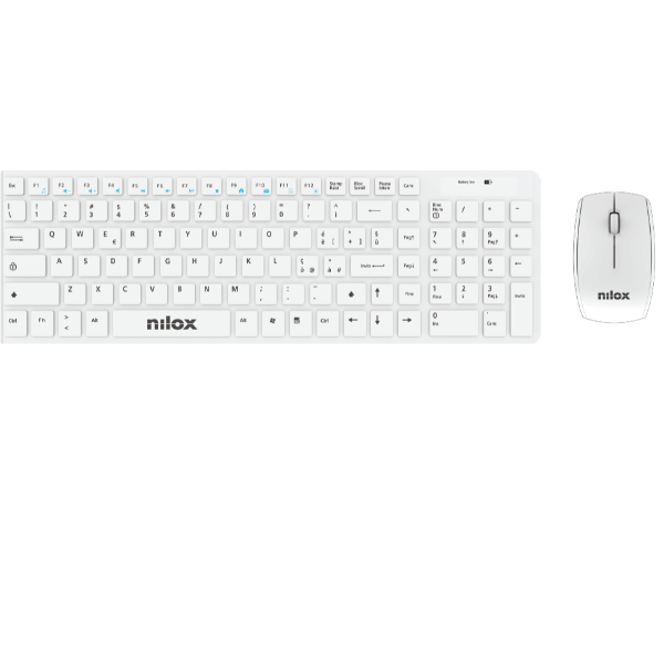 KIT KEYB+MOUSE WIRELESS WHITE