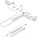 Y3 X8/X16 PCIE LP+LP RISER 1