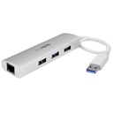 HUB USB 3.0 A 3 PORTE NIC GBE