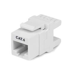 JACK KEYSTONE RJ45 CAT6 BIANCO