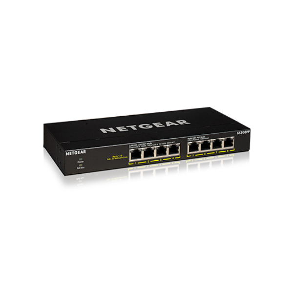 NETGEAR GS308PP POE SWITCH NOT MANAGED