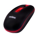 WIRELESS MOUSE BLACK/RED 1600 DPI