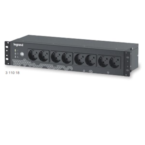 KEOR PDU  800VA 8 PRESE SCHUKO NERO