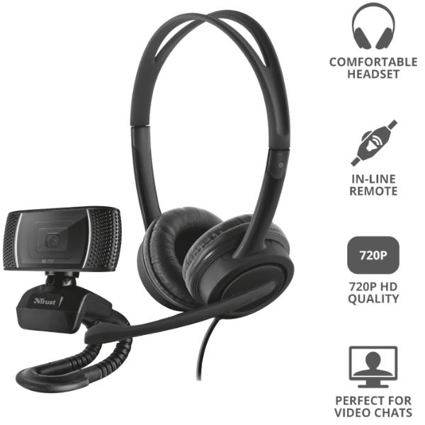 DOBA SET OFFICE WEB CAM + HEADPHONES