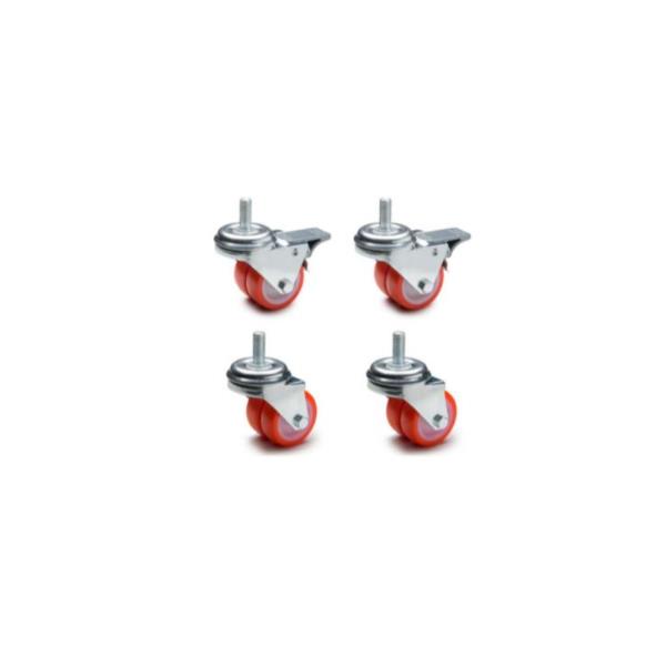 SET 4 RUOTE(2 CON FRENO 2 SENZA)