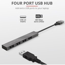 HALYX ALUMINIUM 4-PORT MINI USB HUB