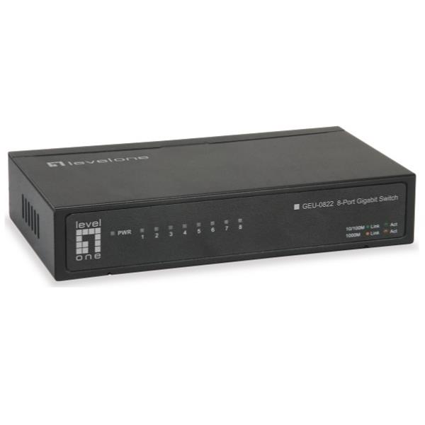 DESKTOP SWITCH 8 PORTS METALHOUSING