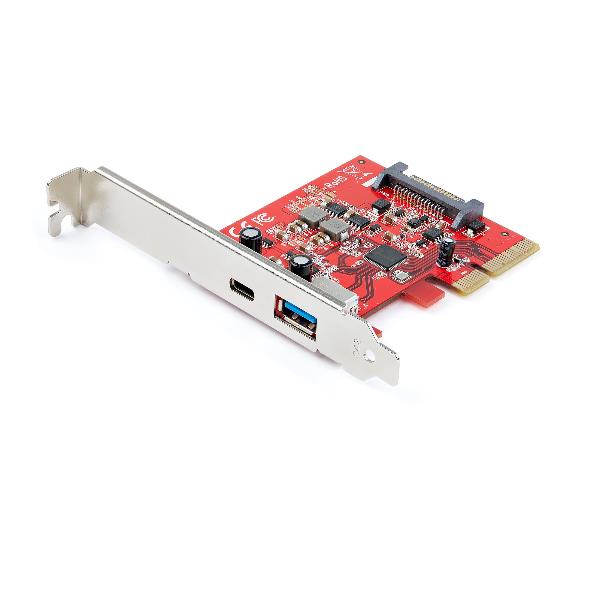 PCIE CARD WITH 2 USB-A AND USB-C PORTS