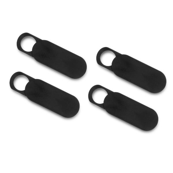 WEBCAM PRIVACY COVER 4PCS BLACK