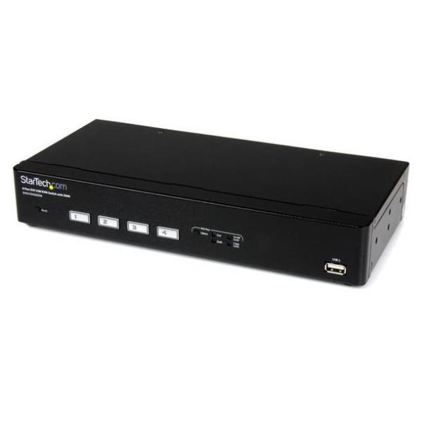 4 PORT USB DVI KVM SWITCH