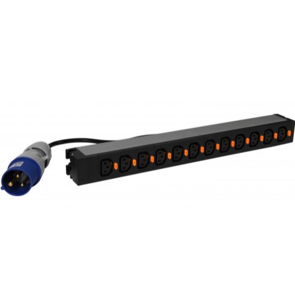 PDU 19'' 12 IEC C13 SOCKETS WITH SYSTEM