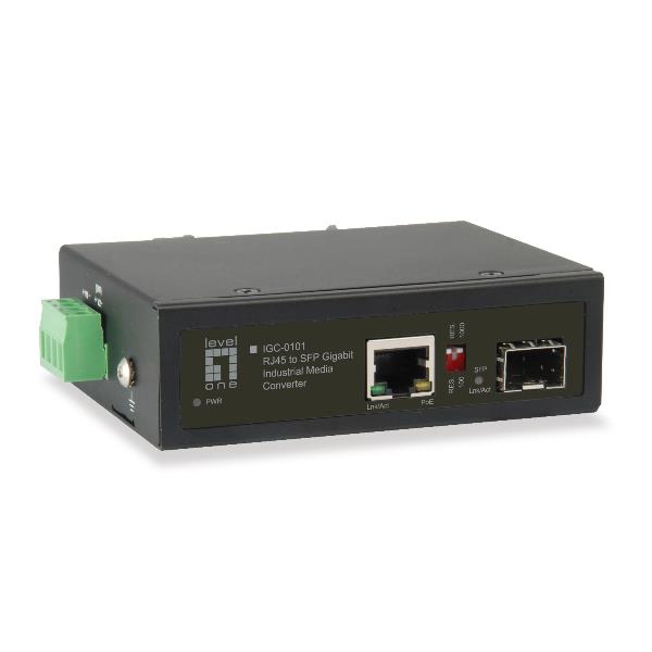 RJ45 TO SFP INDUSTRAIL MEDIA CONV.