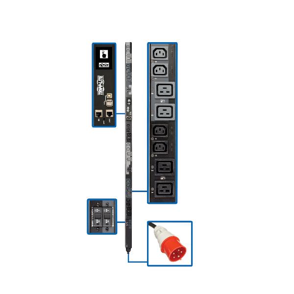 28.8KW 220-240V 3PH SWITCHED PDU -