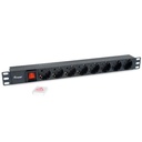 POWER STRIP 8BAY CEE7/4 WITH SWITCH