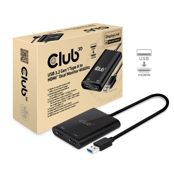 USB-A 3.1 TO HDMI 2.0 DUAL MONITOR