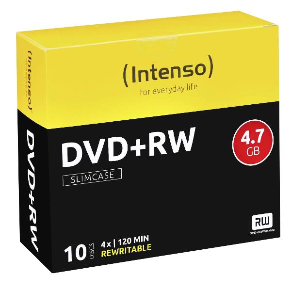 DVD+RW 4.7GB 4X SLIM CASE 10PCS.