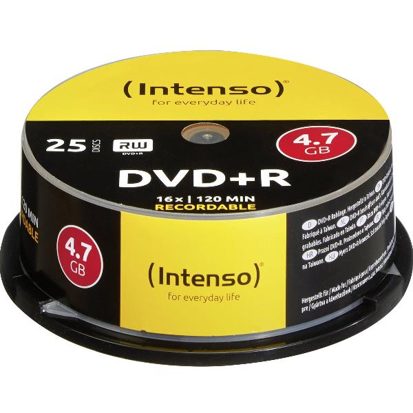 DVD+R 4.7GB 16X SPINDLE 25PCS