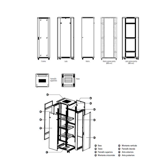 RACK IP20 RNA 22U 600X600 SMONT