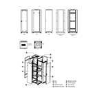 RACK IP20 RNA 22U 600X600 DISASSEMBLY