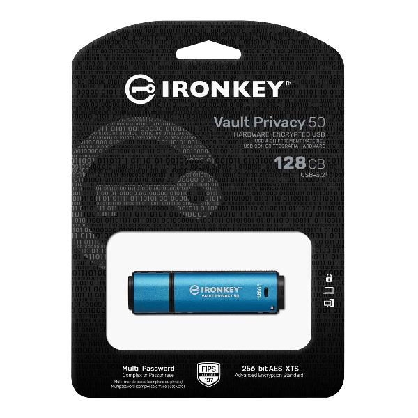 128GB USBC IRONKEY VAULTPRIVACY 50C