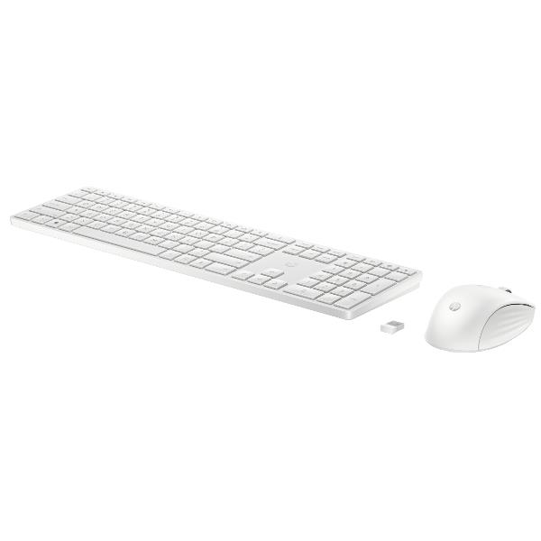 HP 655 TASTIERA+MOUSE WRLS BIANCO