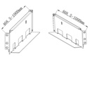 [EL-RAILKIT] KIT 2 STAFFE DI SUPPORTO