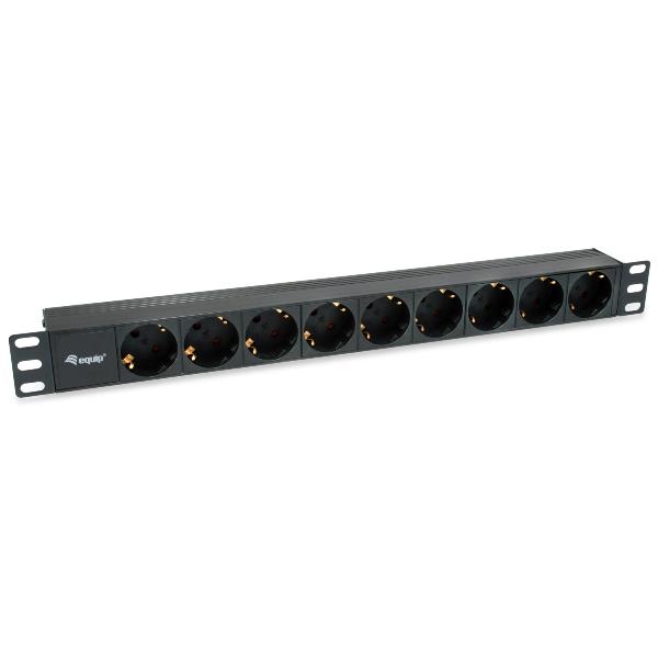 POWER STRIP 9BAY CEE7/4 W. 1 8M CAB