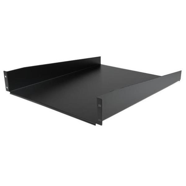 19&quot; 2U BLACK RACK SHELF