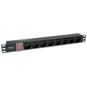 POWER STRIP 8BAY CEE7/5 W. SWITCH,