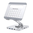 Tablet stand with 8-in-1 docking