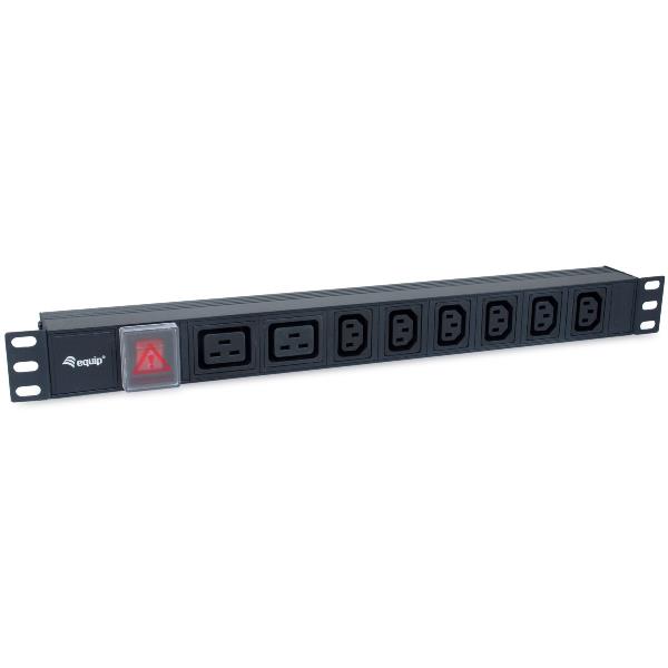 8-OUTLET, 6 X IEC-C13+ 2X IEC-C19 P