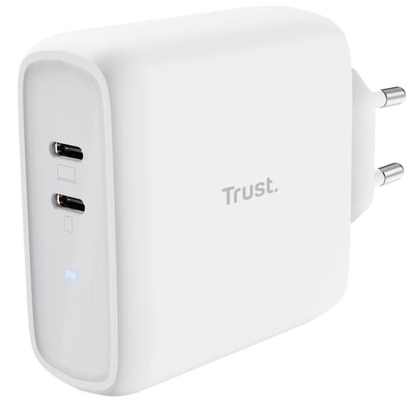 MAXO 65W 2P USB-C CHARGER WHITE