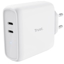 MAXO 65W 2P USB-C CHARGER WHITE