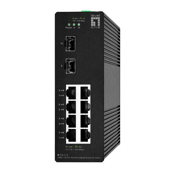 HILBERT 10-PORT INDUST.GBIT