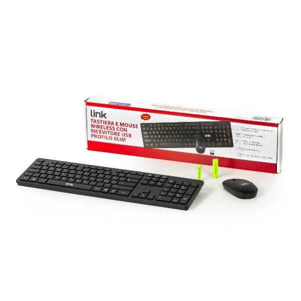 KIT MOUSE+TASTIERA USB PILE INCLUSE