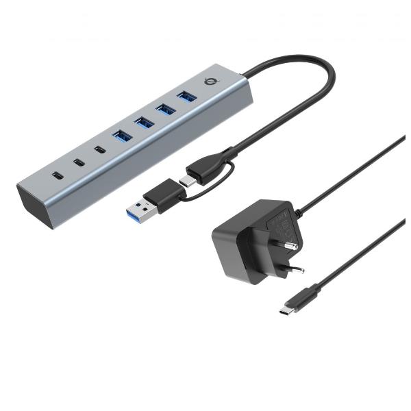 7-PORT USB 3.0 HUB WITH POWER ADAPT